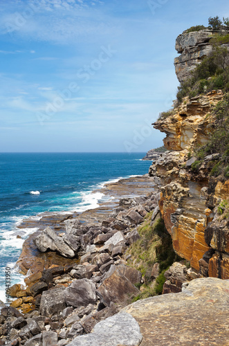 rugged coastline of manly photo