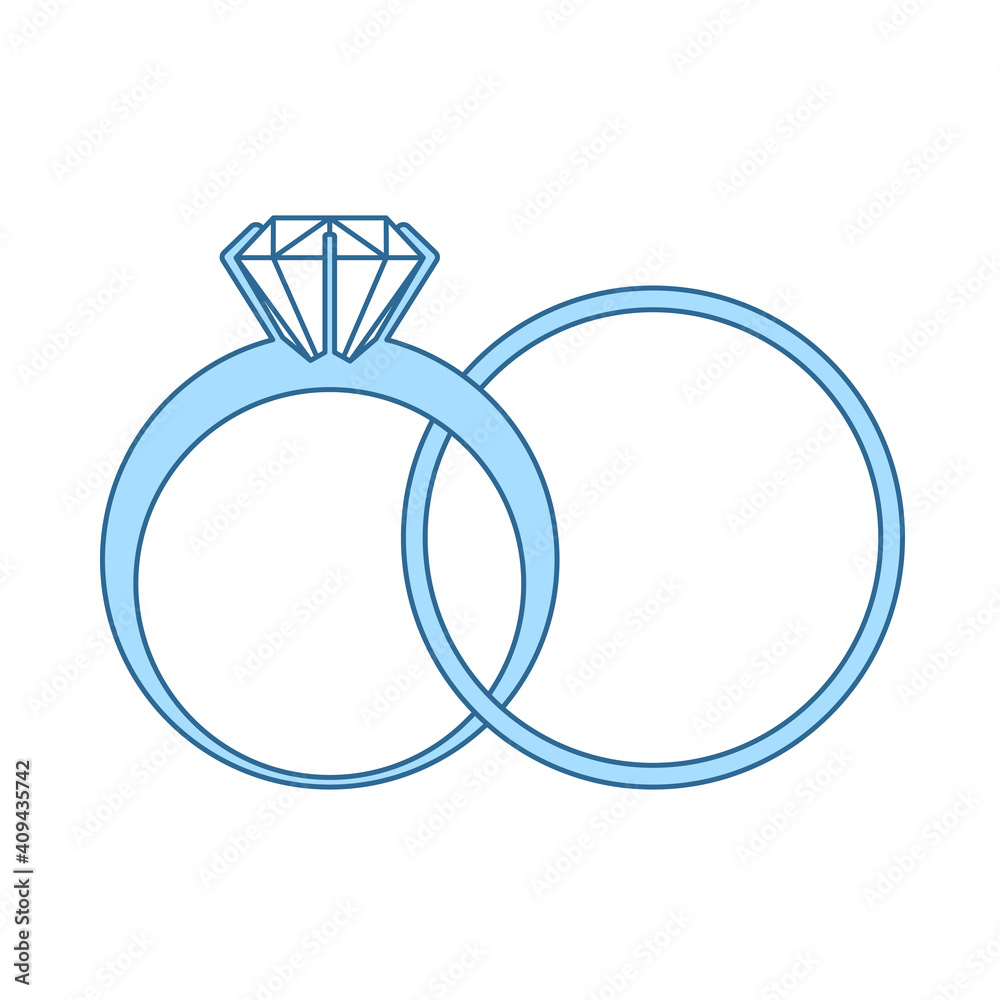 Wedding Rings Icon Wedding Rings Icon