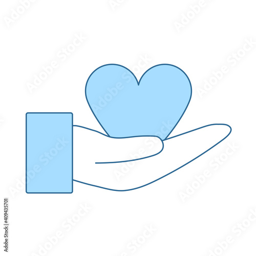 Hand Present Heart Ring Icon