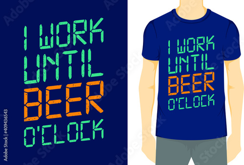 Beer T-shirt design 