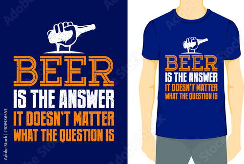 Beer T-shirt design 