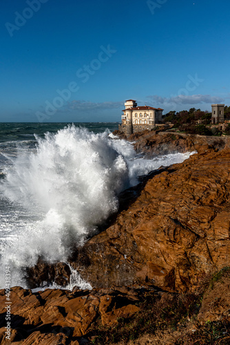 Mareggiata scogliera di Livorno2