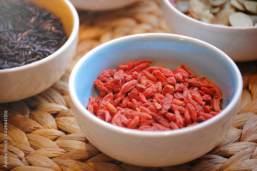 Goji berries are a super healthy ingredient for many dishes. Goji berries are a super healthy ingredient for many dishes.