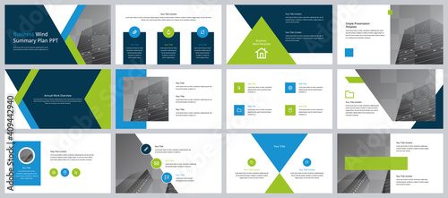 Business presentation PowerPoint template