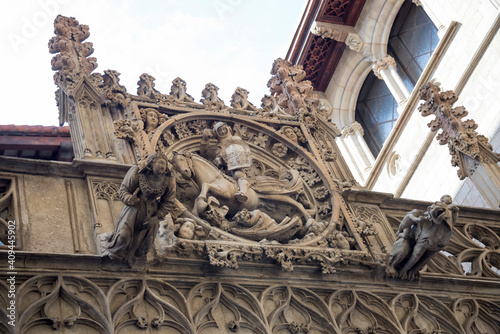 Photography The sculptural bas-relief on the building