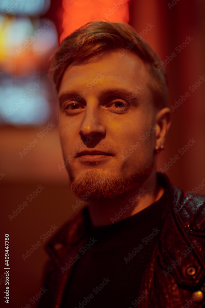 Fototapeta premium man in the night