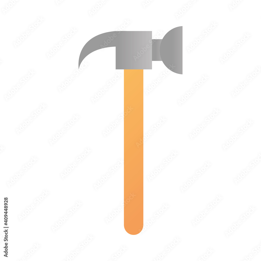 hammer construction and renovation tool icon, home repair concept hammer construction and renovation tool icon, home repair concept