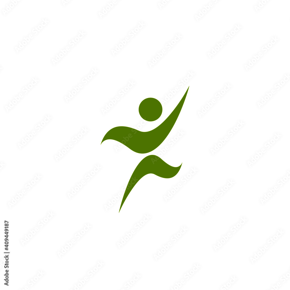 Symbol of healthy human health care vector logo. Symbol of healthy human health care vector logo.