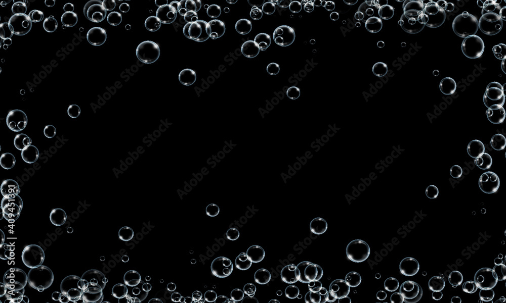 Beautiful transparent bubble frame background. Beautiful transparent bubble frame background.