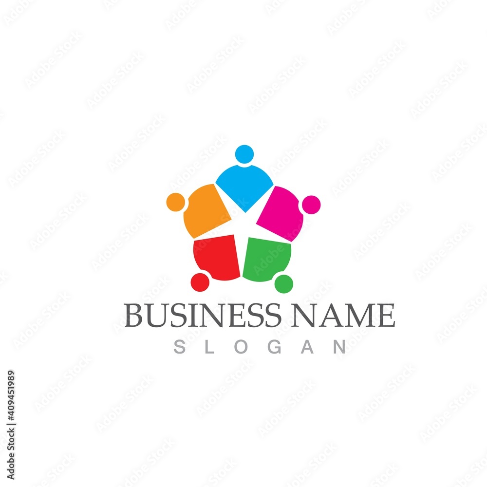 Community, network and social icon Community, network and social icon