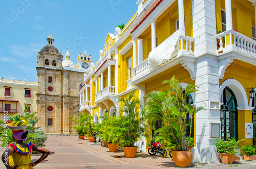 Cartagena ist  eine der schönsten Kolonialstädte Südamerikas photo