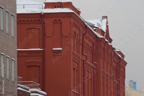 Travel photos are very interesting, I'm an Architect by profession. Photo of the Russian Presidential Academy of National Economy in Moscow Russia during the winter months.