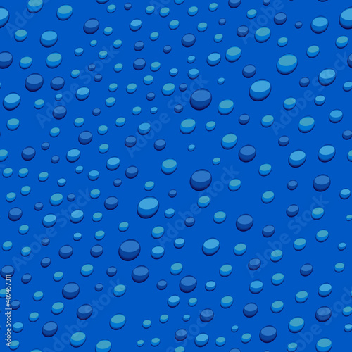 vector pattern design of water with drops. Pattern seamless aquatic.