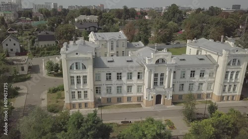 Beautiful old ambulance building in Gomel. Belarus.