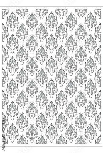 Decorative oriental patterned panels for laser cutting.