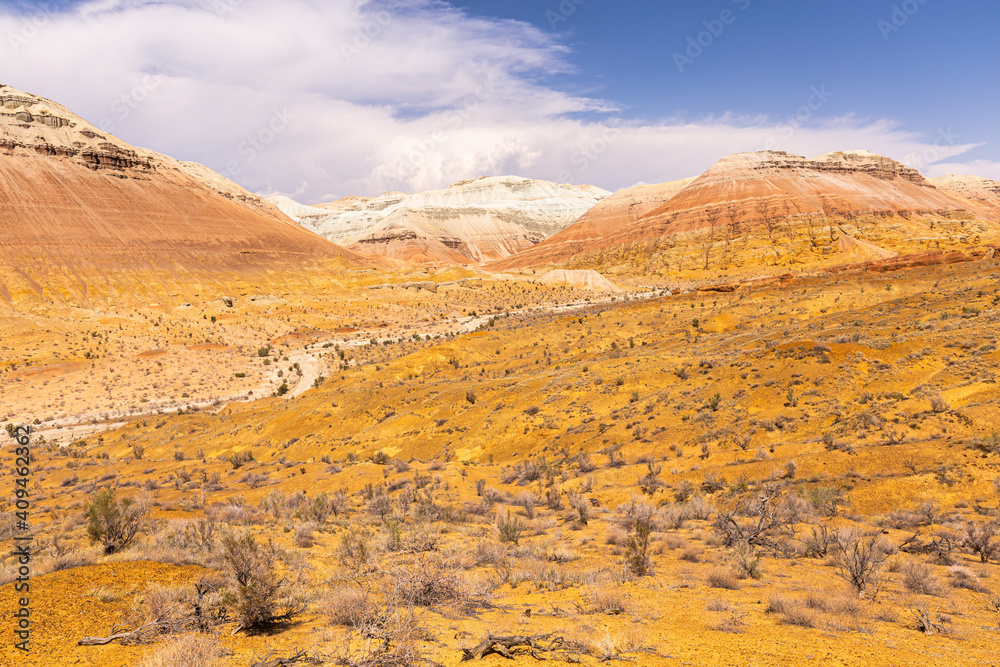 Aktau Mountains in Altyn-Emel National Park, Kazakhstan