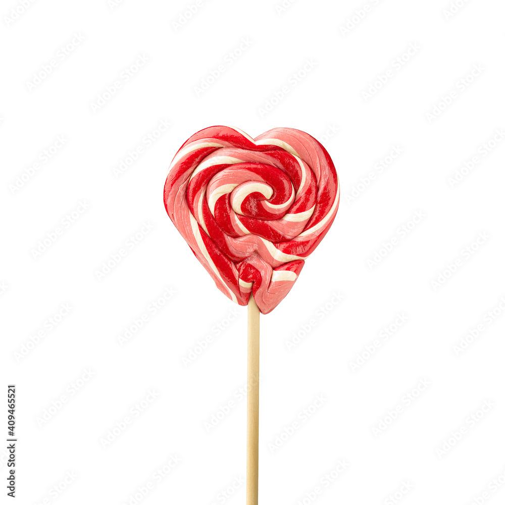 Candy heart isolated on white background. Love concept. Valentine's Day.