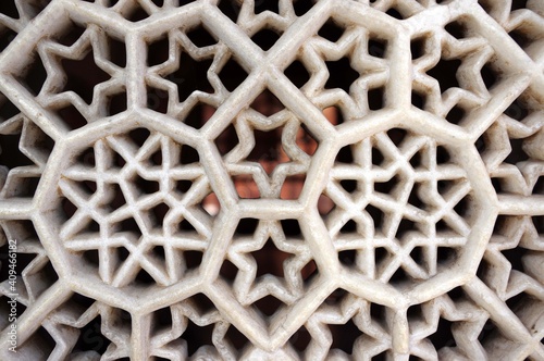moucharabieh, mosquée Jama Masjid, Fatehpur Sikri , Rajasthan, Inde photo