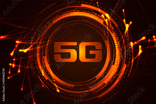 5g technology high speed internet concept background