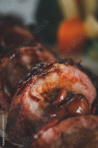 Fototapeta Naklejka Na Ścianę i Meble -  Bacon wrapped pork