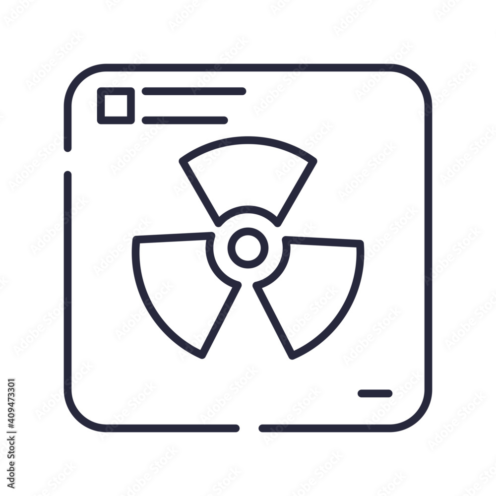 Radioactive icon vector Radioactive icon vector