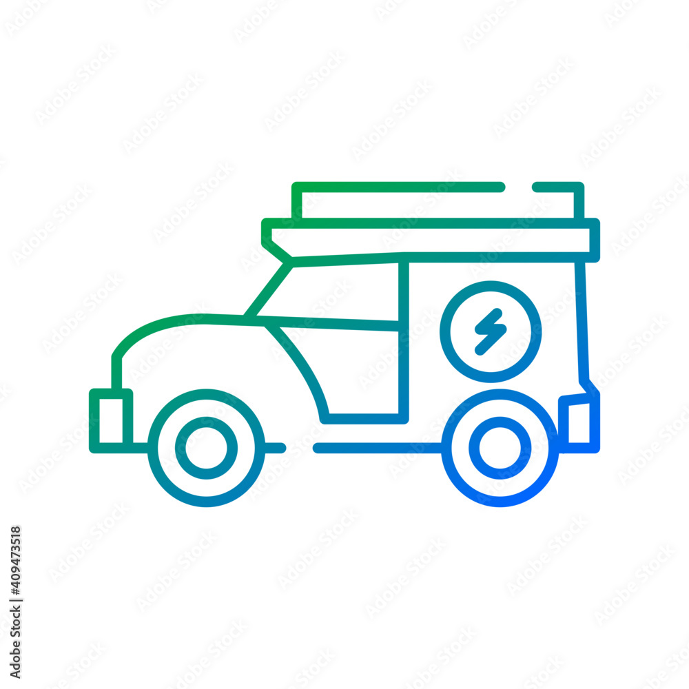 Electric car icon Electric car icon
