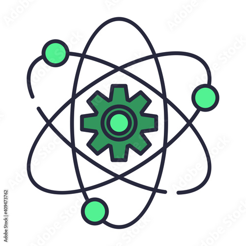 Gear atom icon