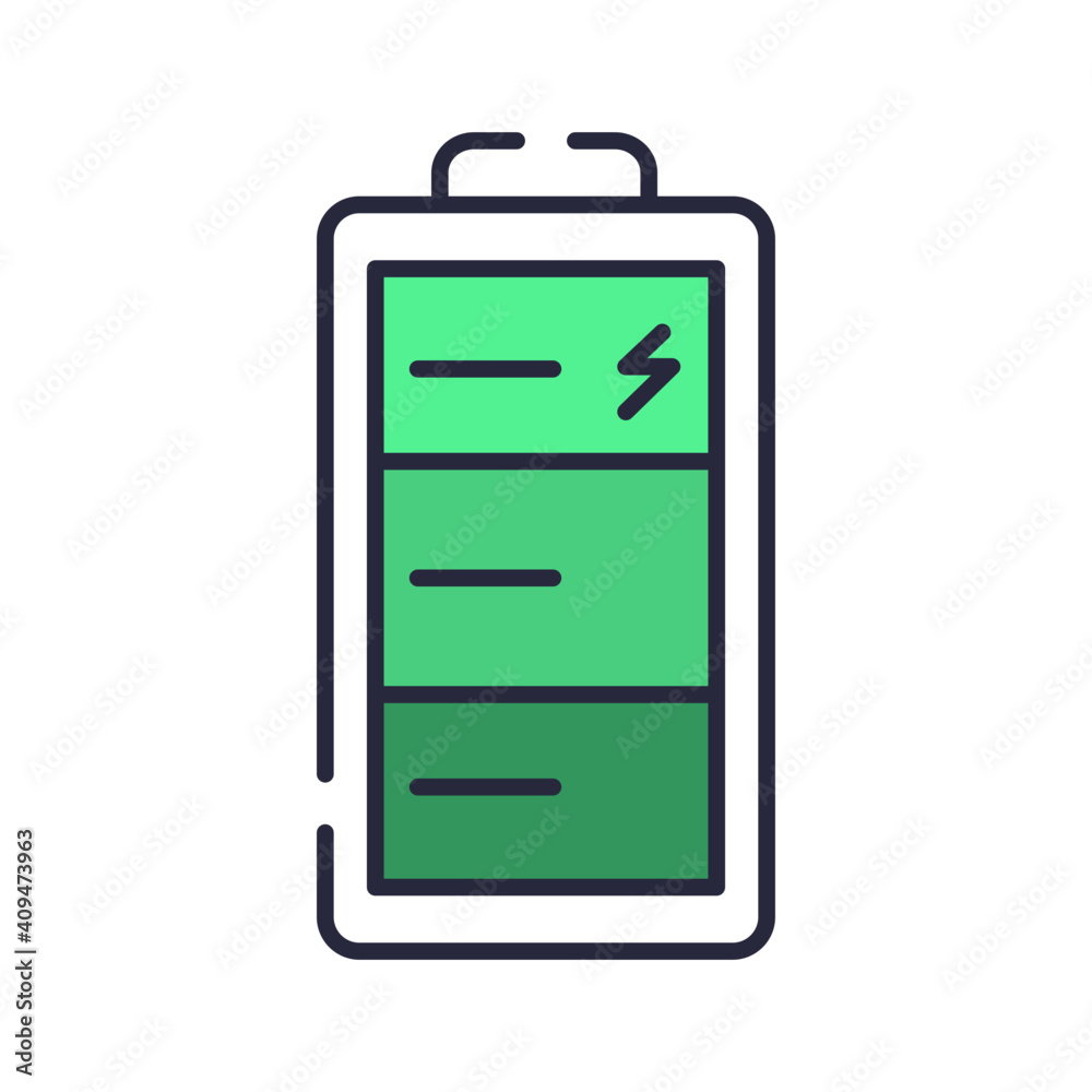 Battery icon vector