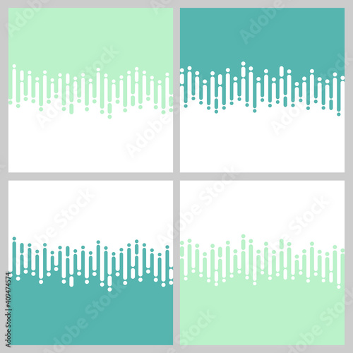 Modern seamless intermittent background of a variety of elements. Ideal for application, website or clip art.