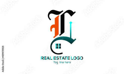 real estate with home icon and logo vector. 