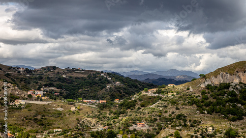 Panorama of the Sicilian mountains