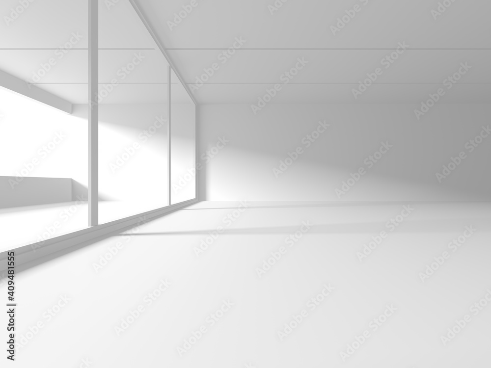 Obraz premium Abstract White Architecture Design Concept