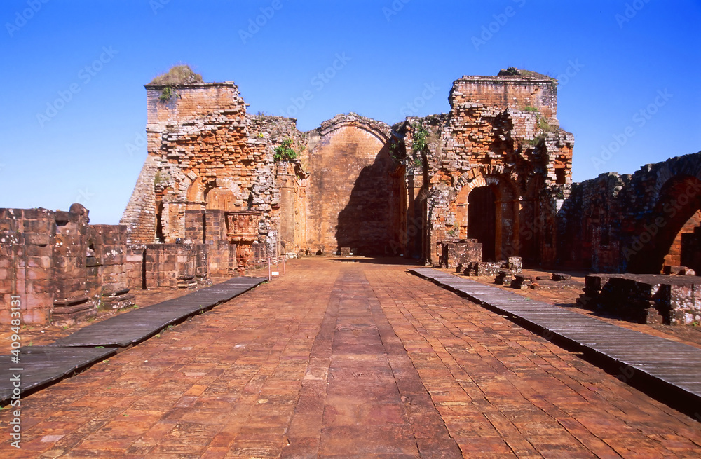 Jesuit Reduction ruins, La Santísima Trinidad de Paraná, Paraguay, South America