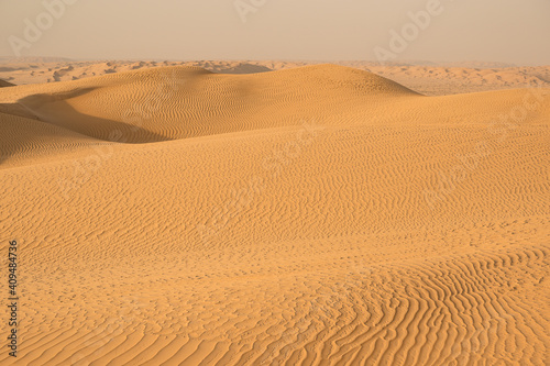 Fototapeta Naklejka Na Ścianę i Meble -  Beautiful untouched sand dunes in desert