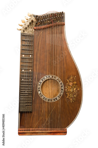Canvastavla Zither-traditional a German musical instrument