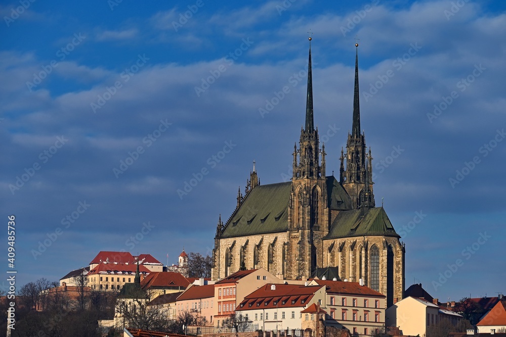 Petrov, Cathedral of St. Peter and Paul. City of Brno - Czech Republic - Europe.