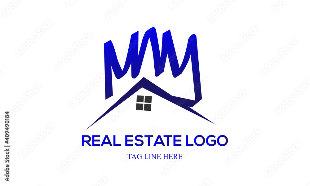 real estate logo design template elements.
