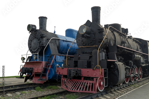 Old men-steam locomotives