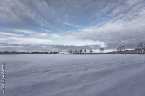 Snow landscape photo