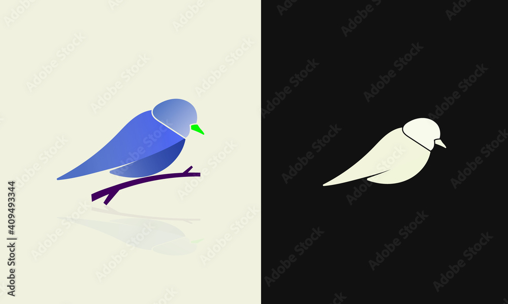 Obraz premium Bird Vector. Bird icon illustration