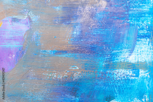 Detail of artistic abstract oil painted background. Acrylic painting on canvas.