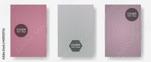 Halftone flat patterns abstract vector set.