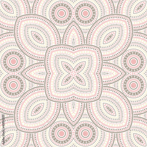 Subtle portugese azulejo tile seamless ornament. Ethnic structure vector motif. Carpet print design. Traditional lisbon azulejo tilework iterative pattern. Interior decor template.