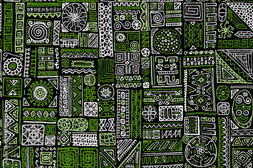 Traditional african vector seamless pattern design