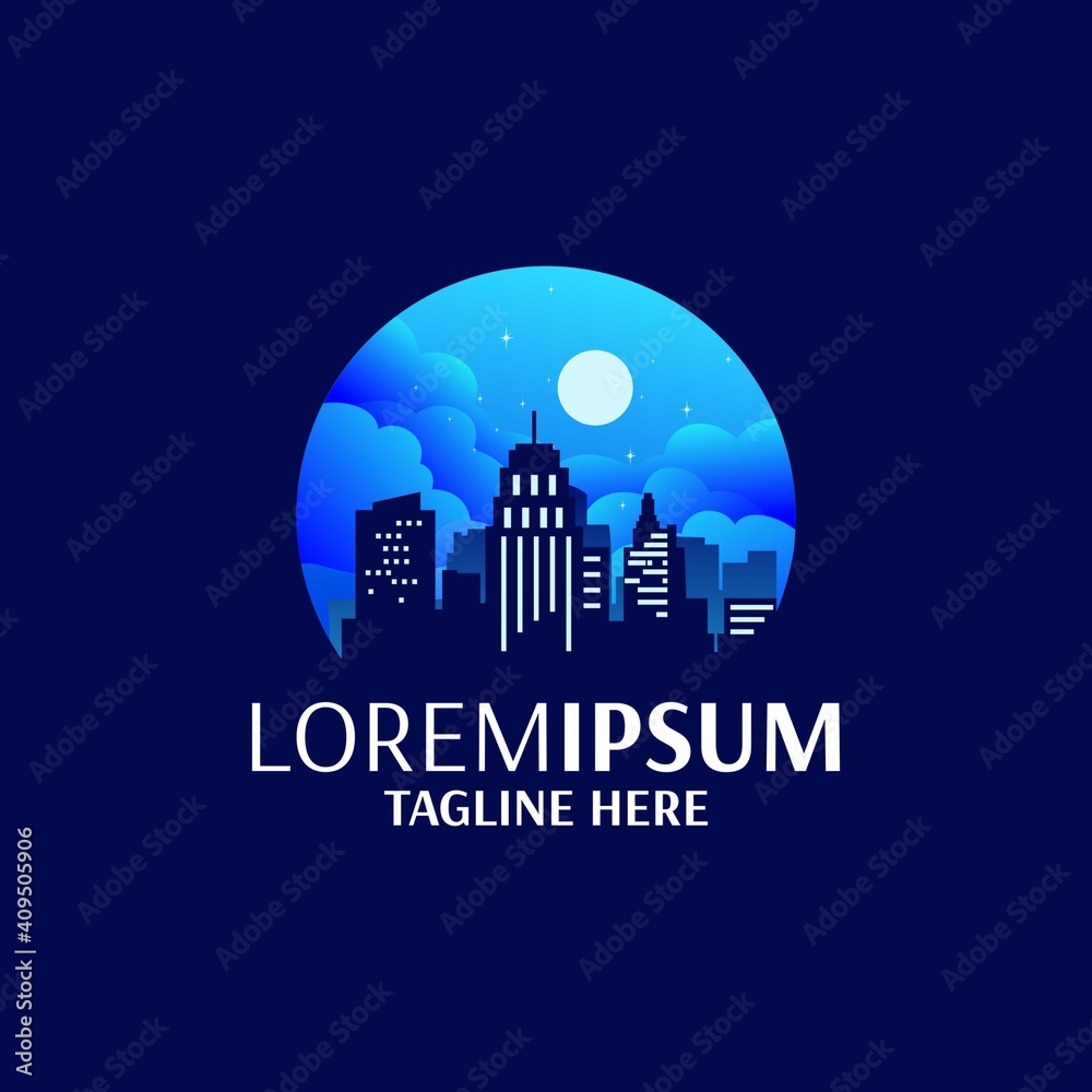 Fototapeta premium city logo design