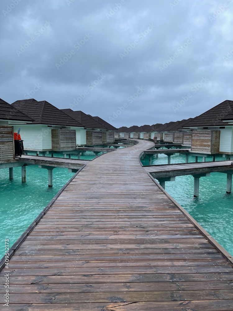 wooden pier in the sea