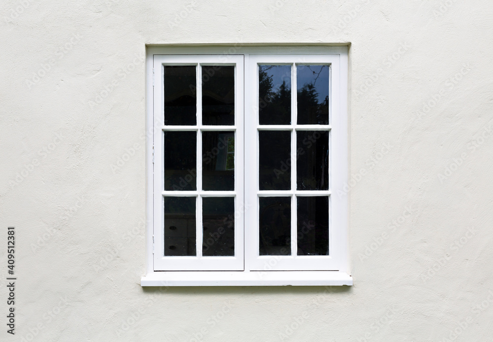 Wooden windows on a home, UK