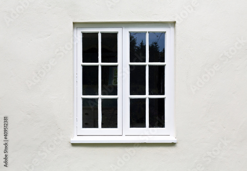 Wooden windows on a home, UK