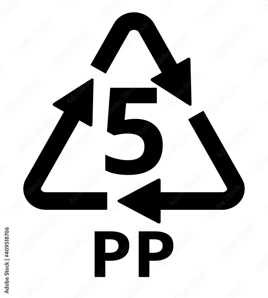 PP icon, Packaging Symbol piktogram PP icon, Packaging Symbol piktogram