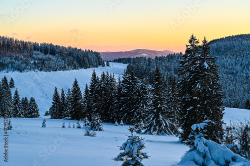 Winterlandschaft in der Abendstimmung  © Woodapple
